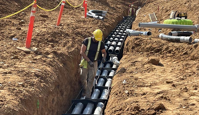Simple steps for installing conduit spacers